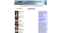 Desktop Screenshot of hawaiiconcertsociety.com