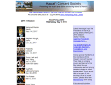 Tablet Screenshot of hawaiiconcertsociety.com